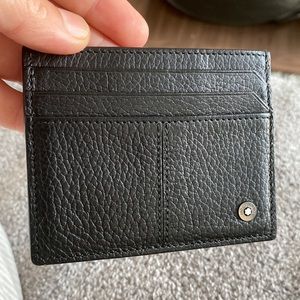 Authentic Mont Blanc leather card holder